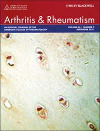 Artikkelen ble publisert i septembernummeret 2011 i Arthritis and Rheumatism, som er et av de h&oslash;yest rangerte tidsskrifter&hellip;