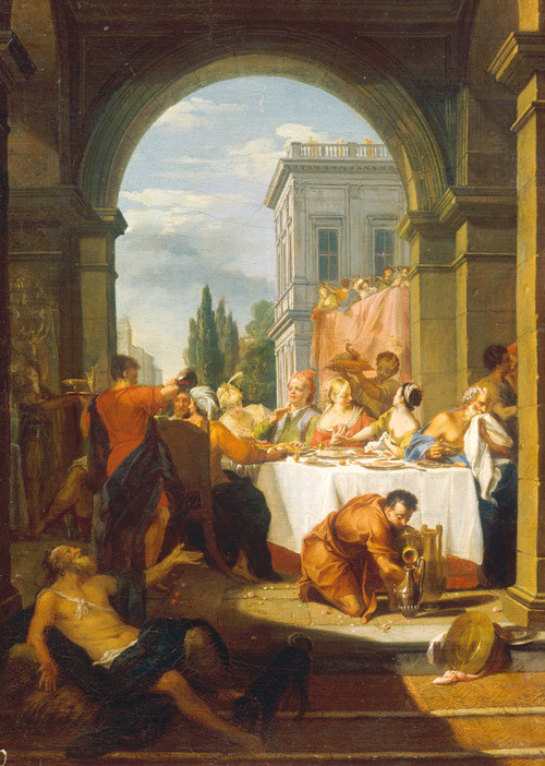 Lasarus ble av den katolske kirke betraktet som skytshelgen for de syke, s&aelig;rlig de spedalske. Den rike mannen og Lasarus &hellip;