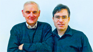 Steinar Tretli (til venstre) og Harald Weedon-Fekj&aelig;r. Foto privat