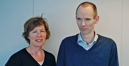 De to norske forfatterne Kari Furu og Anders Engeland. Foto &Oslash;ystein Karlstad