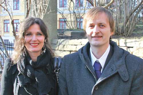 Mette Kalager og Michael Bretthauer, artikkelens f&oslash;rste- og tredjeforfatter. Foto privat
