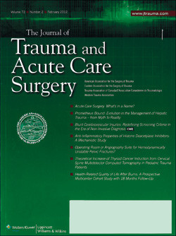 Artikkelen ble e-publisert 2.5. 2012 i Journal of Trauma and Acute Care Surgery(http://journals.lww.com/jtrauma), som er det&hellip;