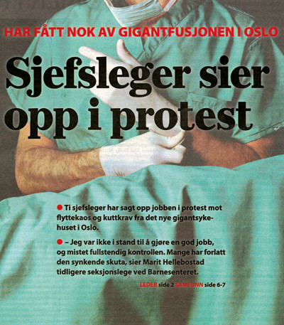 Figur 1  Faksimile fra Dagsavisens f&oslash;rsteside 2. april 2012