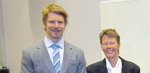 De to norske forfatterne bak studien, Kristian Strand og Anne Berit Guttormsen. Foto privat