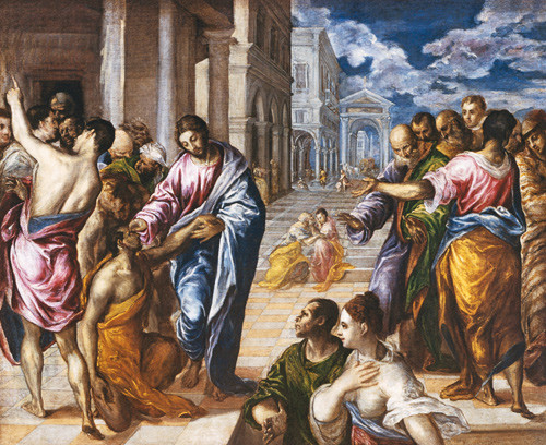 El Greco (1541&thinsp;&ndash;&thinsp;1614). Jesus helbreder den blinde. &copy; Francis G. Mayer/CORBIS/NTB scanpix