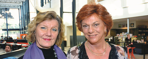 Professorene Elsa Alm&aring;s og Espen Esther Pirelli Benestad. Foto Jan Arve Olsen