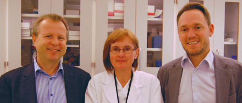 Fra venstre Torbj&oslash;rn Omland, Gunnhild Kravdal og Helge R&oslash;sj&oslash;. Foto privat