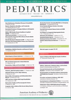 Artikkelen ble e-publisert 19.11. 2012 og i papirform i desemberutgaven 2012 av det prestisjetunge tidsskriftet Pediatrics &hellip;