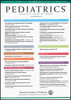 Artikkelen ble publisert i november 2012 i det prestisjetunge tidsskriftet Pediatrics (http://pediatrics.aappublications.org)
