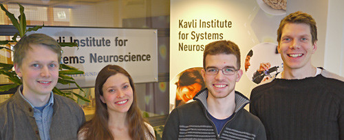 Fire fra prosjektgruppen. Fra venstre Tor Stensola, Hanne Stensola, Kristian Fr&oslash;land og Trygve Solstad. Foto Haagen Waade,&hellip;