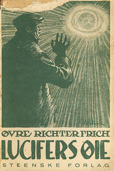 Figur 2  I Lucifers &oslash;ie (1920), den 13. boken i serien om Jonas Fjeld, finnes sitatet: &laquo;Fjeld banet sig vei gjennem den&hellip;