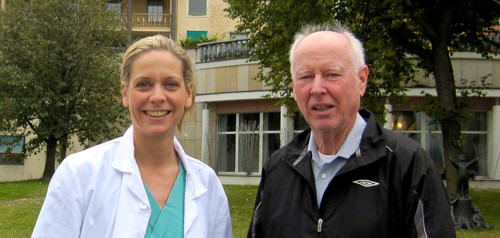 Sisteforfatter Kristina Lindemann og f&oslash;rsteforfatter Mathias Onsrud. Foto: privat