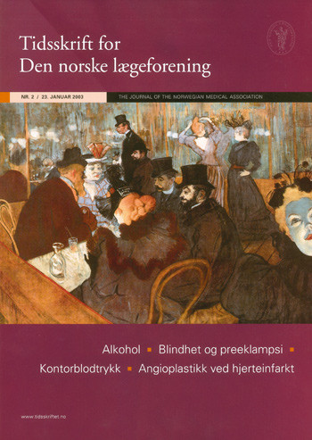 Figur 1  Forsiden p&aring; Tidsskriftet nr. 2/2003