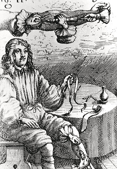 Tanken om &aring; overf&oslash;re blod mellom mennesker er sv&aelig;rt gammel. Her er et eksempel fra en bok av Johann S. Elsholtz (1623&thinsp;&ndash;&thinsp;88)&hellip;