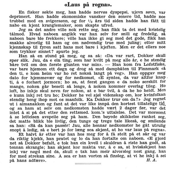 Faksimile fra Tidsskriftet 15. mai 1940 (1)