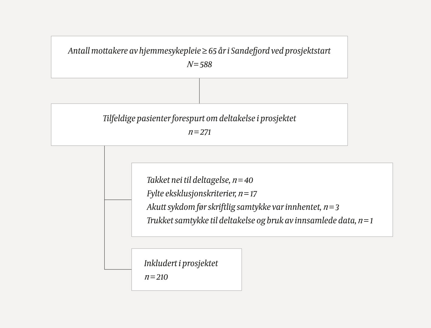 Figur 1 Pasientflyt.