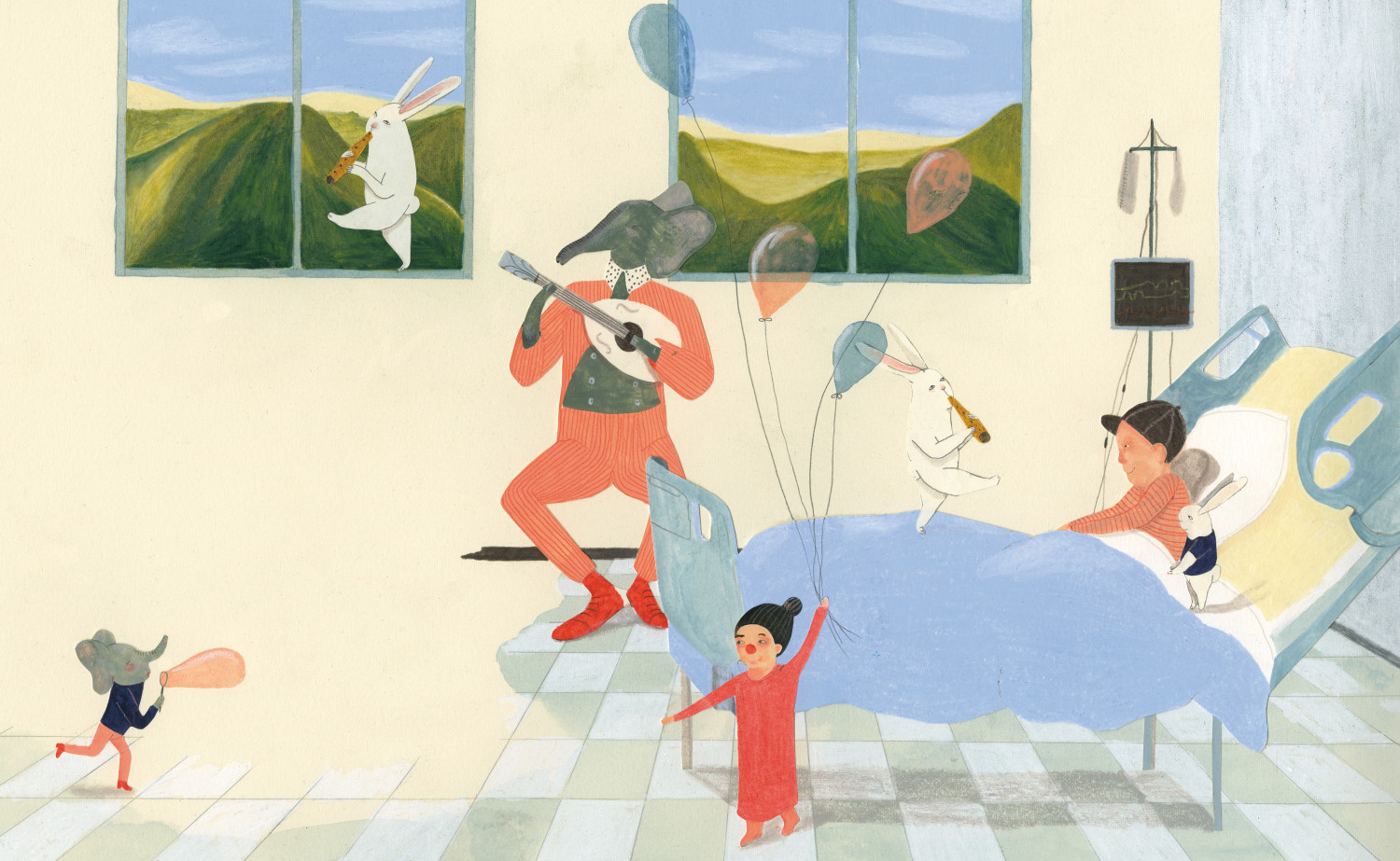 Fra boken Jeg er Klovnen. Illustrasjon: Marine Schneider / Magikon Forlag