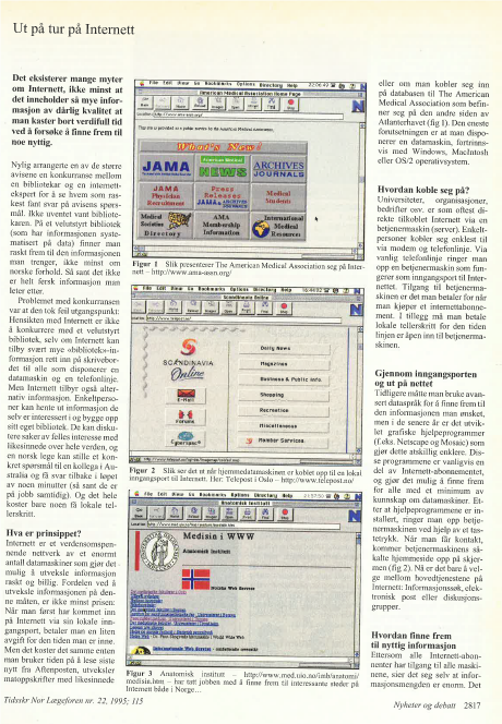Faksimile: Stort og sm&aring;tt Tidsskriftet nr. 22, 1995