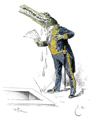 Krokodillet&aring;rer anno 1888. Illustrasjonsfoto: Mary Evans Picture/NTB scanpix.