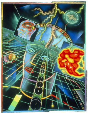 'The Almighty Brain' by Andrzej Dudzinski (1990). Illustration: Science photo library / NTB