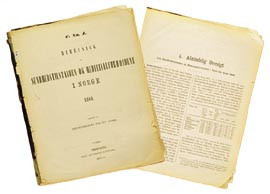 Medisinalberetningene er v&aring;re tidligste kilder til d&oslash;dsstatistikk. Foto &Oslash;. Larsen