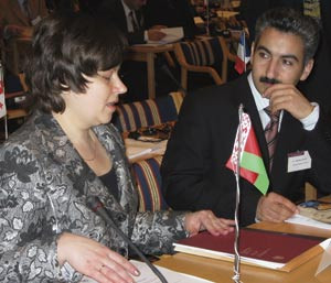 Valiantina Hancharova og Nariman Safarli representerte henholdsvis Hviterussland og Aserbajdsjan. Foto Lise B. Johannessen