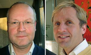 Rolf Gunnar J&oslash;rstad (til venstre) og Kjell Salvesen (til h&oslash;yre). Foto privat