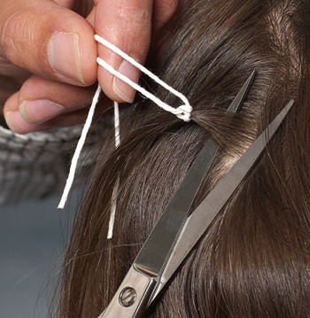 Figur 1  Pr&oslash;vetaking av h&aring;r