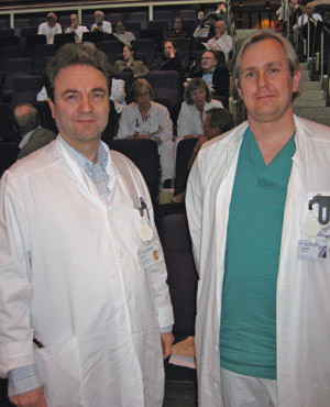 Kjell Vikenes, Overlegeforeningen og Johan Georg R&oslash;stad Torgersen, Ylf deltok p&aring; et godt bes&oslash;kt allm&oslash;te. Foto Ellen Juul&hellip;