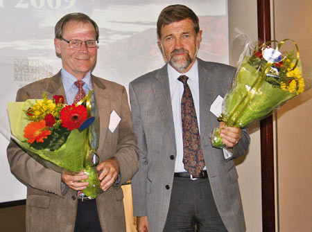 Bj&oslash;rn Martin Aasen (t.v.) og Terje Vigen. Foto Lisbet T. Kongsvik