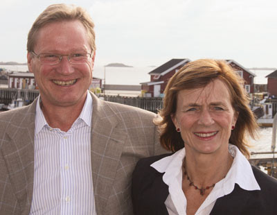 Torunn Janbu og Arne Laudal Refsum ble gjenvalgt som henholdsvis president og visepresident. Foto Lisbet T. Kongsvik