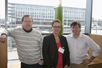Jan Olav Johannessen, Wenche Jensen og Jo Erik Br&oslash;yn var forn&oslash;yde med den f&oslash;rste fellessamlingen i Trondheim. Foto Lisbet T&hellip;