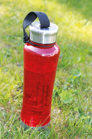 Vannflaske produsert for Nordland legeforening. Foto Tove Myrbakk