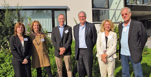 &laquo;The officers&raquo;. Fra v. Andr&eacute;e Rochfort (Irland), Karin Isaksson R&oslash; (Norge), Michael Peters (Storbritannia), Friedrich Wurst &hellip;