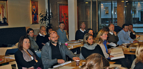 Hovedtillitsvalgte i Allmennlegeforeningen diskuterte ny fastlegeforskrift. Foto Knut E. Braaten