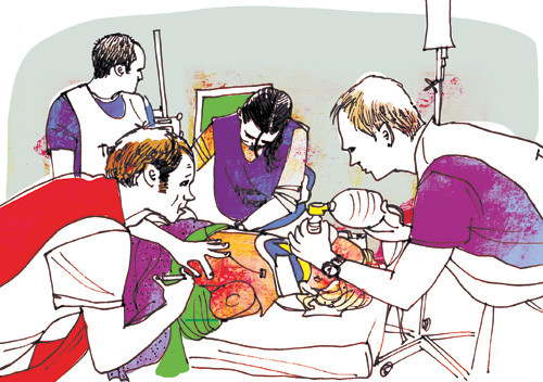 During the simulation exercises &laquo;Student-BEST&raquo;, the students practise managing acutely ill patients, accompanied by nursing&hellip;