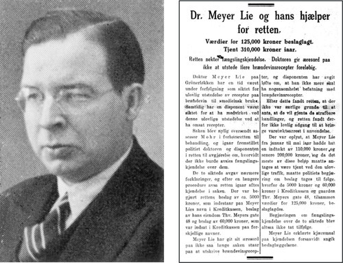 Figure 2: Anders Kornelius Meyer-Lie (1894&thinsp;&ndash;&thinsp;1946) was a doctor in the Gr&uuml;nerl&oslash;kka district in Kristiania, and was put on&hellip;