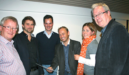 Lokalisering av nytt sykehus engasjerer legene i M&oslash;re og Romsdal. Fra venstre: Bernd M&uuml;ller, Georg Johnsen, &Aring;ge Austheim,&hellip;