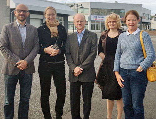 Presidentene i de nordiske legeforeningene samlet p&aring; Island. Fra venstre: Mads Koch Hansen, Danmark, Hege Gjessing, Norge,&hellip;