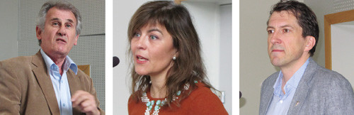 Fra v. Rolf Kirschner, Kristine Asmervik og Morten Selle. Foto Edith Stenberg