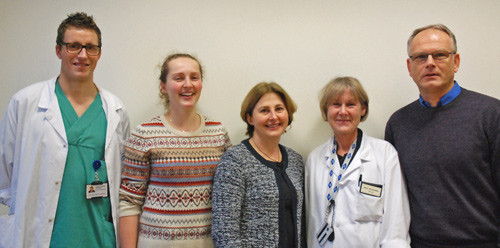 Fem av deltakerne i forskergruppen. Fra venstre J&oslash;rgen Jebes Nordskar, Anna Hjorth-Hansen, Eszter Vanky, Marit Martinussen&hellip;