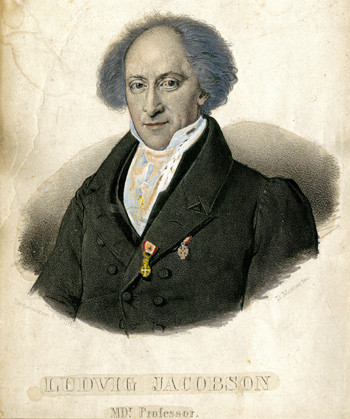 Figure 2  Ludvig Levin Jacobson (1783&thinsp;&ndash;&thinsp;1843), famous Danish doctor and anatomist. Photo: Medical Museion, Copenhagen