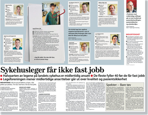 Faksimile av oppslag i Dagsavisen tirsdag 10. juli 2012.