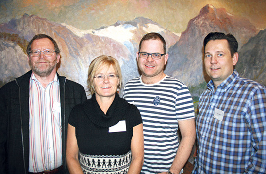 Tor Severinsen, Inger Kragh-Nyhus, Jo-Endre Midtbu og Eivind Solheim skal planlegge neste lokalforeningsseminar. Foto Lise B&hellip;