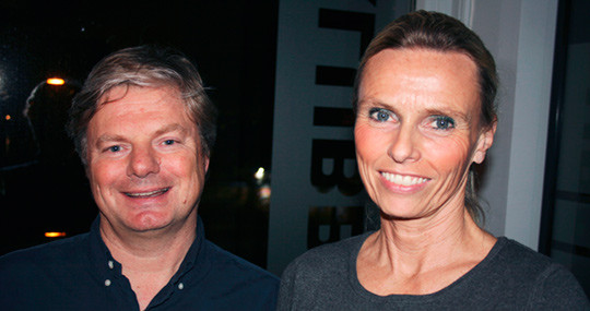 Tom Ole &Oslash;ren og Lisbeth Sommervold innledet til livlig debatt. Foto Lisbet T. Kongsvik