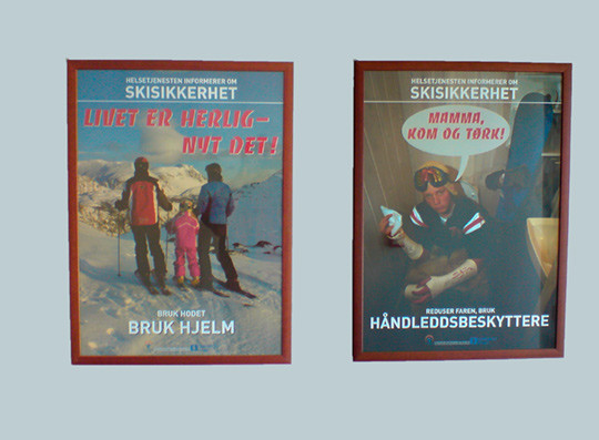 God informasjon om sikkerhetstiltak for &aring; redusere skader i skibakken! Foto: Harald Lystad