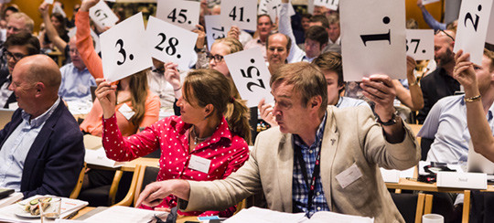 Avstemning etter reservasjonsdebatten. Foto Thomas Barstad Eckhoff