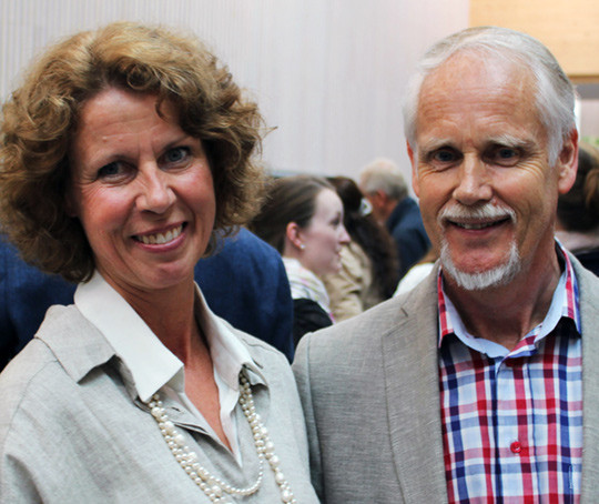 Sissel Bergaust og Ingvard Wilhelmsen. Foto Stein Runar &Oslash;stigaard