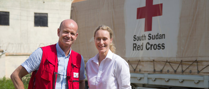 Hege Gjessing og Sven Mollekleiv bes&oslash;kte S&oslash;r-Sudan i juli 2014. Foto Mari A. M&oslash;rtvedt