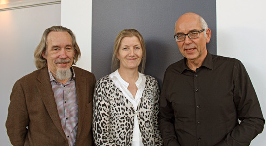 Rune Str&oslash;m (NFRAM) (t.v.), Helle Sch&oslash;yen (NPF) og Per Johan Askim (NFA) har koordinert arbeidet i de to gruppene. Foto Stein&hellip;